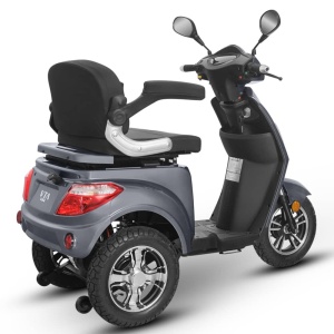 Triciclu electric 1000W, Voltarom VM4 Fara permis, 60V, 20Ah, viteza maxima 25 Km pe ora, Gri, Autonomie 50Km - Img 8