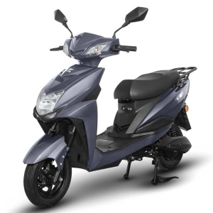 Scuter Electric 2000W, Voltarom VS1 Fara permis, 60V, 20Ah, viteza maxima 25 Km pe ora, Gri, Autonomie 74Km - Img 1