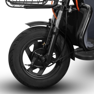Triciclu electric Voltarom APM5, 60V, 20 AH, 1000W, fara permis, 25km/h, Gri, autonomie pana la 40km - Img 2