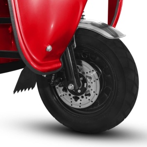 Voltarom Hercules, motor 3900W, 72V, 60 AH, viteza maxima 25 km pe ora, pana la 70km autonomie, Fara Permis, Triciclu Electric VT5, Tuk Tuk, Cu cabina, Rosu - Img 5