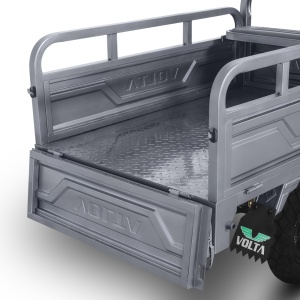 Triciclu Electric, FARA Permis, Motor 3900W, Voltarom Hercules, Tuk Tuk, 72V, 80Ah, pana la 70km autonomie, Gri - Img 6