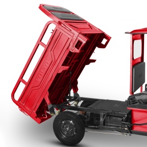 Voltarom Hercules motor 3900W, 72V, 120Ah, 120Km autonomie, viteza maxima 25 km pe ora, FARA Permis, Triciclu Electric Tuk Tuk, Cu Cabină, Rosu - Img 5
