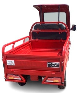 Triciclu Electric, Voltarom Hercules, FARA Permis, Tuk Tuk, Cu Cabină Motor 3900W, 72V, 120Ah, 120Km autonomie, Rosu, remorciromania.ro,7886