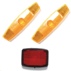 Stopuri reflectorizante, bicicleta electrica Volta B2