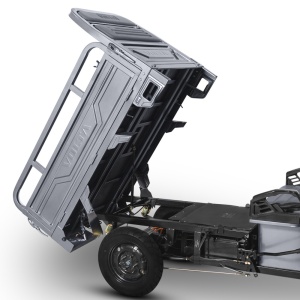 Triciclu Electric, FARA Permis, Motor 3900W, Voltarom Hercules, Tuk Tuk, 72V, 45Ah, pana la 50km autonomie, Gri - Img 7