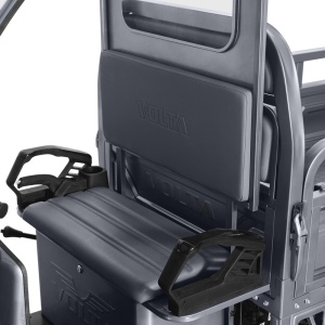 Triciclu electric, FARA Permis, motor 3900W, pana la 50km autonomie, 45Ah, Voltarom Hercules, Tuk Tuk cu cabina, Gri, remorciromania.ro,7177