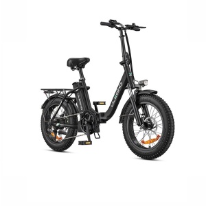 Bicicleta electrica pliabila ULZOMO E-bike Dolphin 20 (Black)