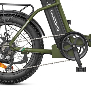 Bicicleta electrica pliabila ULZOMO E-bike Dolphin 20 Green, remorciromania.ro,7608