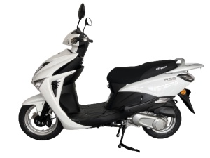 Scuter pe benzina, Delivery, Permis A1 sau B, Revolt, S5, 49 cc, Alb - Img 3