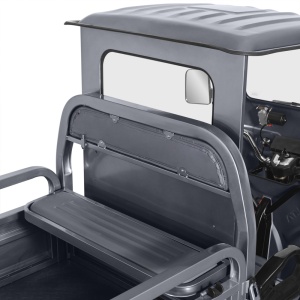 Triciclu Electric, Voltarom Hercules, FARA Permis, Tuk Tuk, Cu Cabină Motor 3900W, 72V, 120Ah, pana la 120Km autonomie, Gri, remorciromania.ro,8208