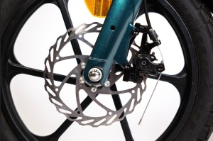 Bicicletă electrică pliabilă cu motor 250W, baterie 36V 10Ah, Voltarom Energy Urbanfold i6, autonomie până la 60 km. Cadru din magneziu, roți 16 inch și frâne pe disc. - Img 3