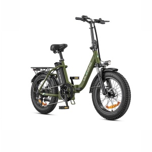 Bicicleta electrica pliabila ULZOMO E-bike Dolphin 20 Green