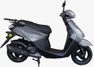 Scuter pe benzina, PS3, viteza maxima 45 km pe ora, 49 cc, Gri, Permis A1 sau B - Img 7