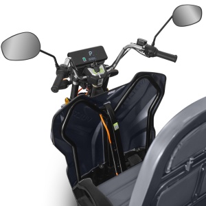 Triciclu Electric, FARA Permis, Motor 3900W, Voltarom Hercules, Tuk Tuk, 72V, 45Ah, pana la 50km autonomie, Gri, remorciromania.ro,7169
