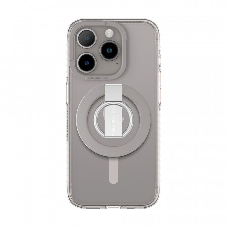 Amazing Thing Titan Pro Mag Ring Grip Case IP156.7PTRGY for Iphone 15 Pro Max titanium