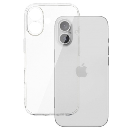 Back Case 2 mm Perfect for IPHONE 16 TRANSPARENT