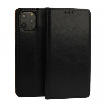 Book Special Husa pentru IPHONE X/XS Negru (genuine Italian leather)