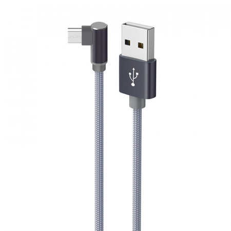 Borofone Cable BX26 Express - USB to Micro USB - angled 2,4A 1 metre grey