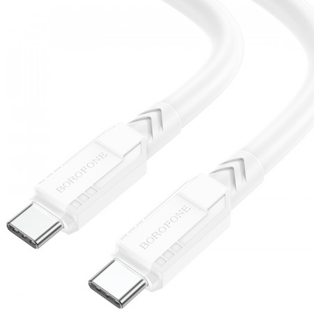 Borofone Cablu BX81 Goodway - Type C to Type C - PD 60W 3A 1 metre white
