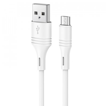 Cablu Borofone BX43 CoolJoy - USB to Micro USB - 2,4A 1 metre white