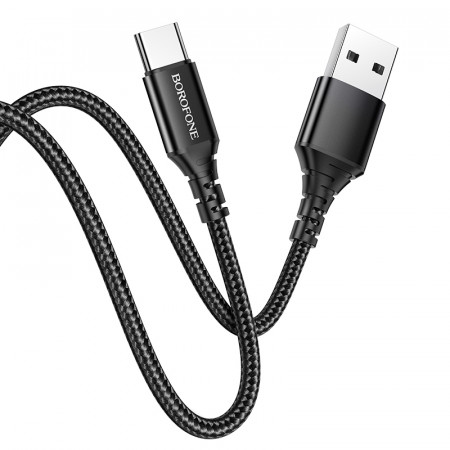 Cablu Borofone BX54 Ultra Bright - USB to Type C - 2,4A 1 metre Negru