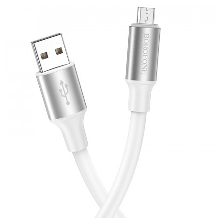 Cablu Borofone BX82 Bountiful - USB to Micro USB - 2,4A 1 metre white