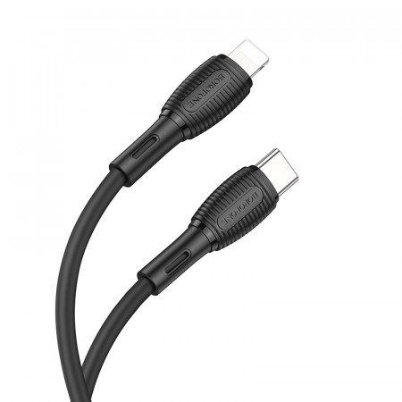 Cablu Borofone BX86 Advantage - Type C to Lightning - PD 20W 1 metre Negru