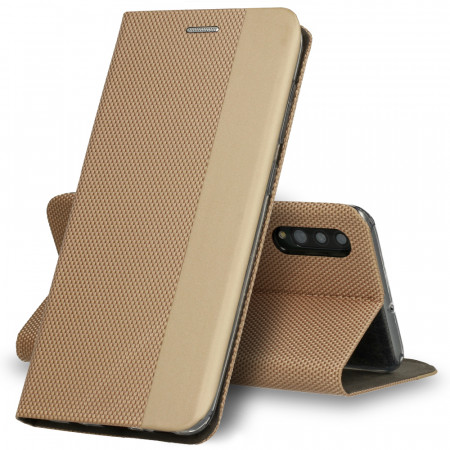 Carcasa tip Carte Vennus SENSITIVE pentru Samsung Galaxy A22 4G Auriu