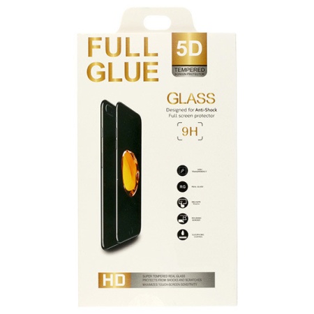 Folie Sticla TempeRosu Full Glue 5D pentru IPHONE XR (6,1") Negru