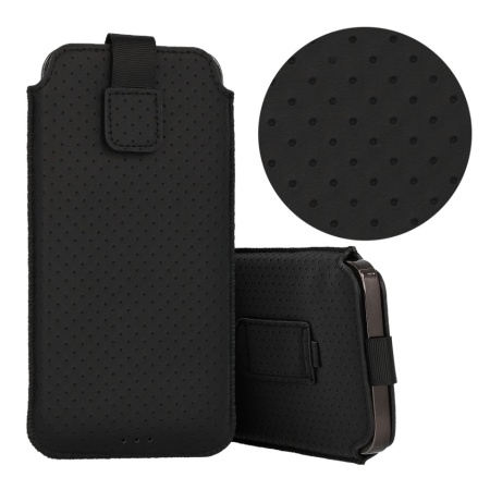 HIT Pouch Case (Size XXL) for Samsung S23 Ultra/S22 Ultra/M33/M23/A14 5G/Xiaomi Redmi 12C design 4 black