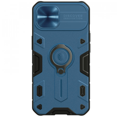 Husa NillkinCamShield Armor TPU+PC pentru Iphone 13 Albastru
