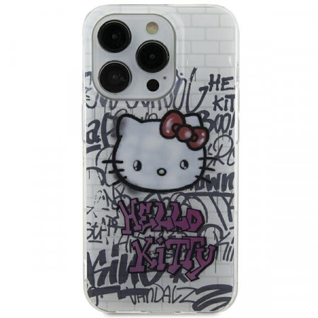 Husa Originala HELLO KITTY hardCarcasa IML Kitty On Bricks Graffiti HKHCN61HDGPHT pentru Iphone 11/ Xr white