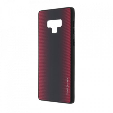 Husa pentru Samsung Galaxy NOTE 9 - Husa Pro Shield Glass Rosu cu Efect Gradient