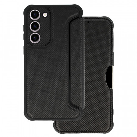 Husa Razor Carbon Book pentru Samsung Galaxy A14 4G/5G black