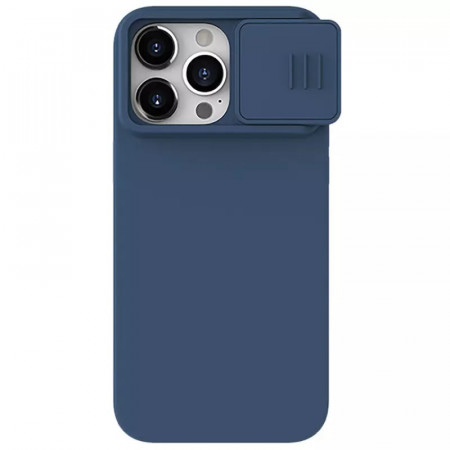 Husa Silicon NillkinCamShield Silky pentru Iphone 15 Pro Max navy