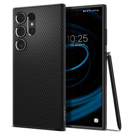 Husa SPIGEN Liquid Air ACS07287 pentru Samsung Galaxy S24 Ultra - Matte Black