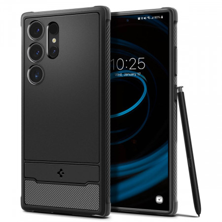 Husa SPIGEN Rugged Armor ACS07286 do Samsung Galaxy S24 Ultra - Matte Black