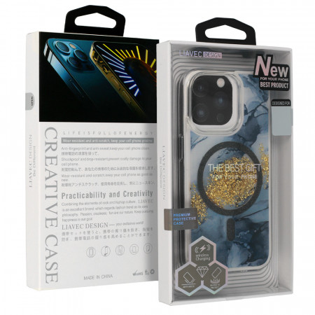 Liavec Brilliant Series Magsafe Case for Iphone 15 Plus pattern 2