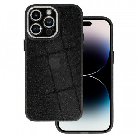Liquid Glitter Camera Carcasa pentru Iphone 14 Pro Max Negru