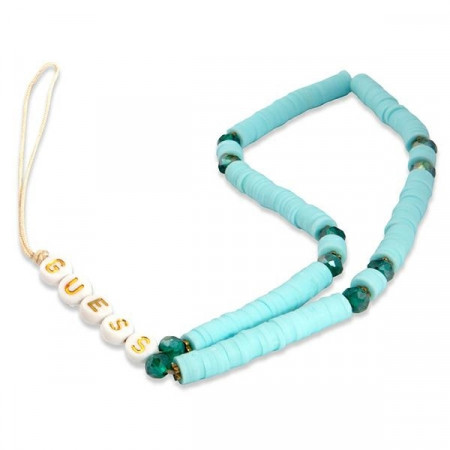 Phone strap GUESS Heishi Beads GUSTPEARP blue