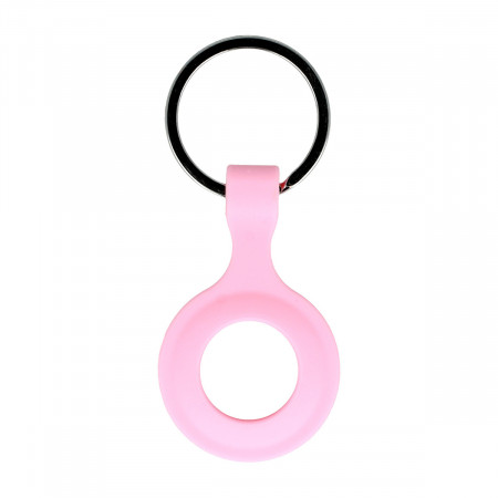 Silicone key ring pentru Airtag pink