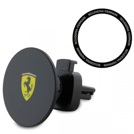 Suport Original magnetic FERRARI pentru ventilation grille 2023 Collection MagSafe FECHMMAK Negru