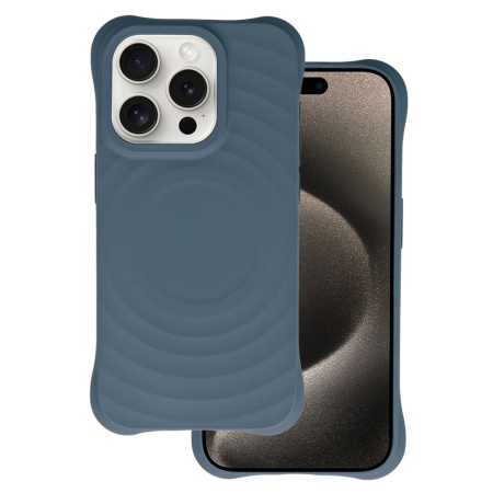 Tel Protect Wave Magsafe Case for Iphone 15 Pro navy