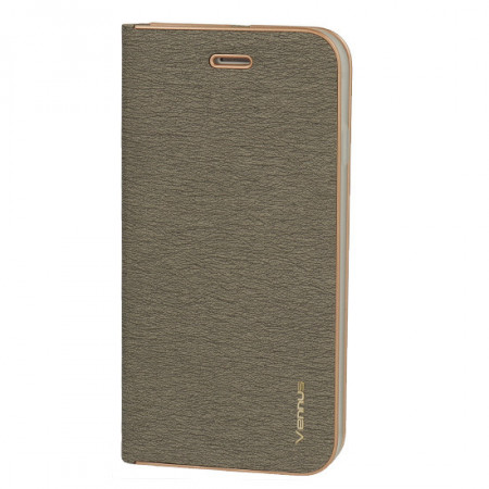 Vennus Book Carcasa with frame pentru Iphone 14 Plus grey