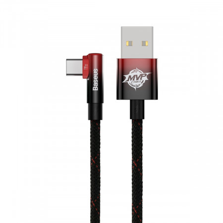 Baseus Cable MVP 2 - USB to Type C - angled 100W 2 metres (CAVP000520) black-red