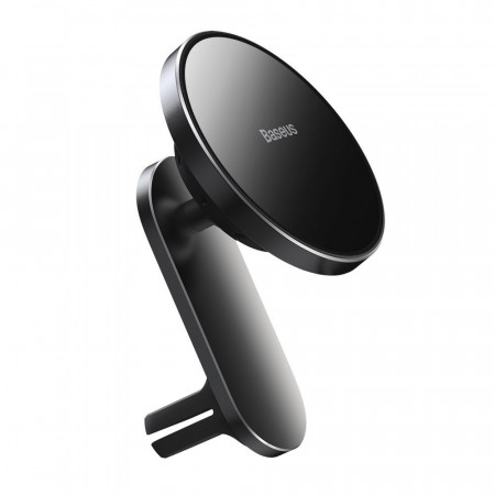 Baseus Magnetic Car Mount Big Energy with wireless charging with air vent and dashboard mounts (WXJN-01) black