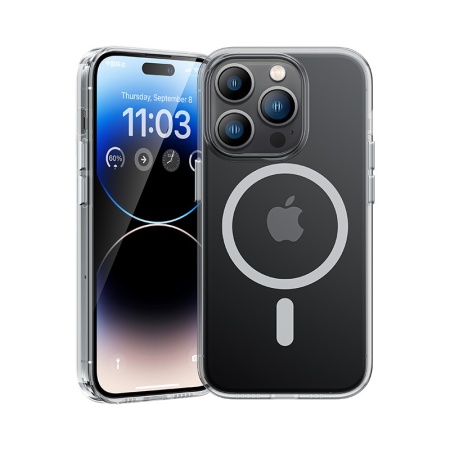 Benks Magnetic Crystal Case for Iphone 15 Pro transparent