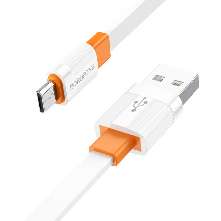 Borofone Cable BX89 Union - USB to Micro USB - 2,4A 1 metre white-orange