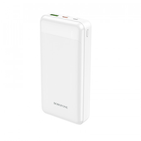 Borofone Power Bank 20000mAh BJ19A Incredible - USB 3.0 + Type C - PD 20W QC 3.0 18W white