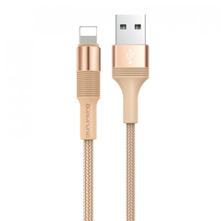 Cablu Borofone BX21 Outstanding - USB to Lightning - 2,4A 1 metru auriu